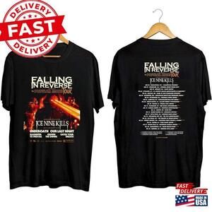 Falling In Reverse The Popular Mons Tour T-shirt 2 Sided